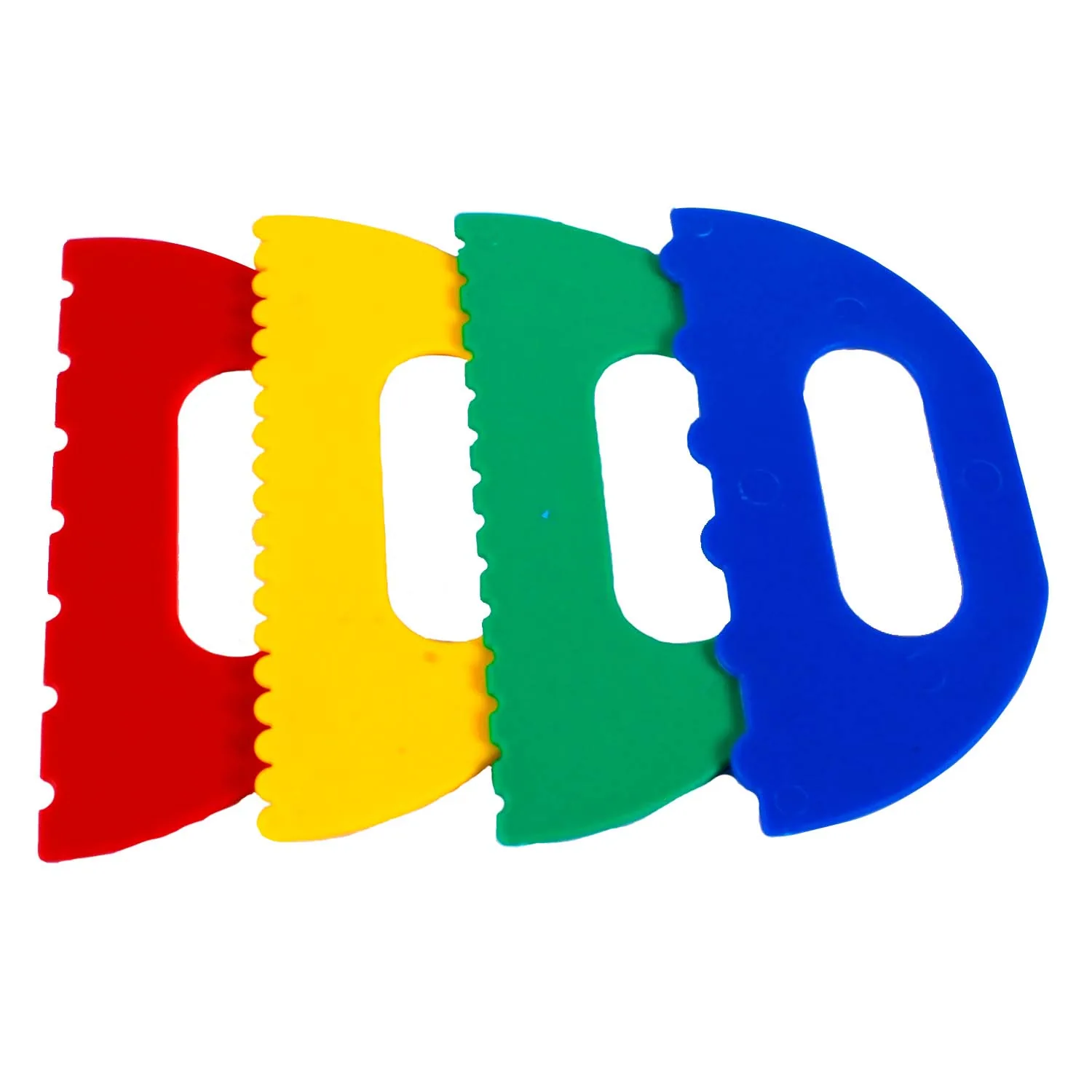 Espátula Plástica 4 Piezas para Textura