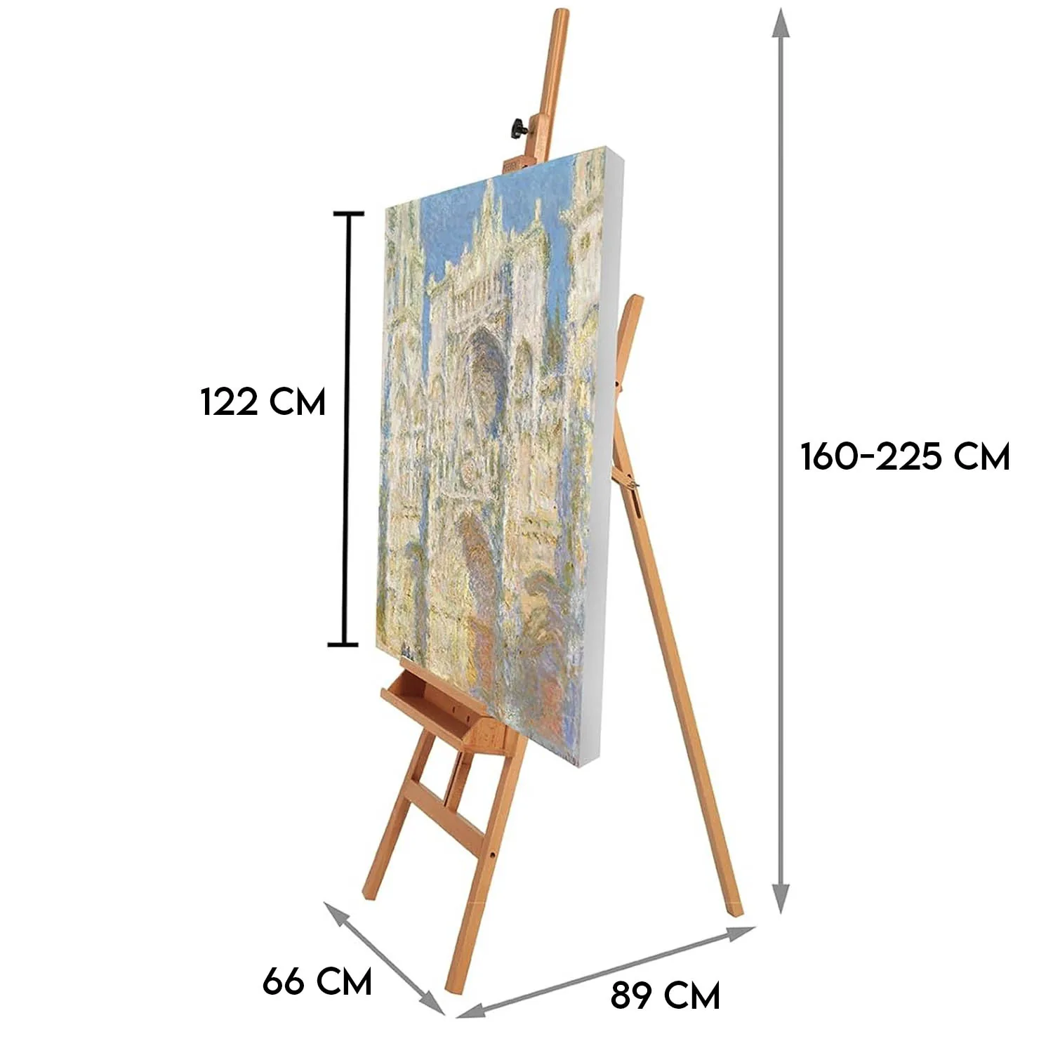 Atril De Madera Renart Tipo A 170-250cm Alto