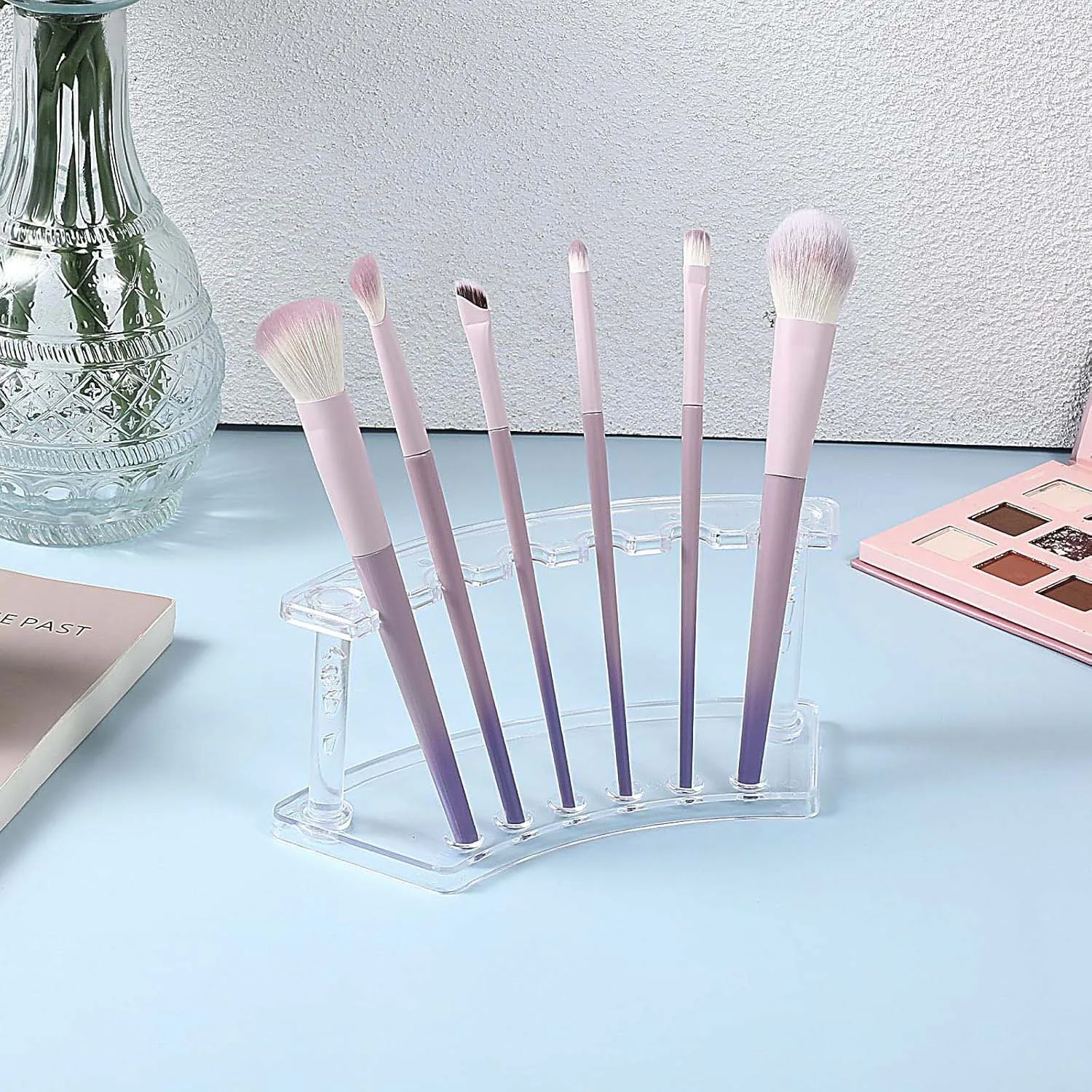 Exhibidor Acrilico Renart 18x7x8cm cm 6 Espacios Vertical 1.5 cm ø