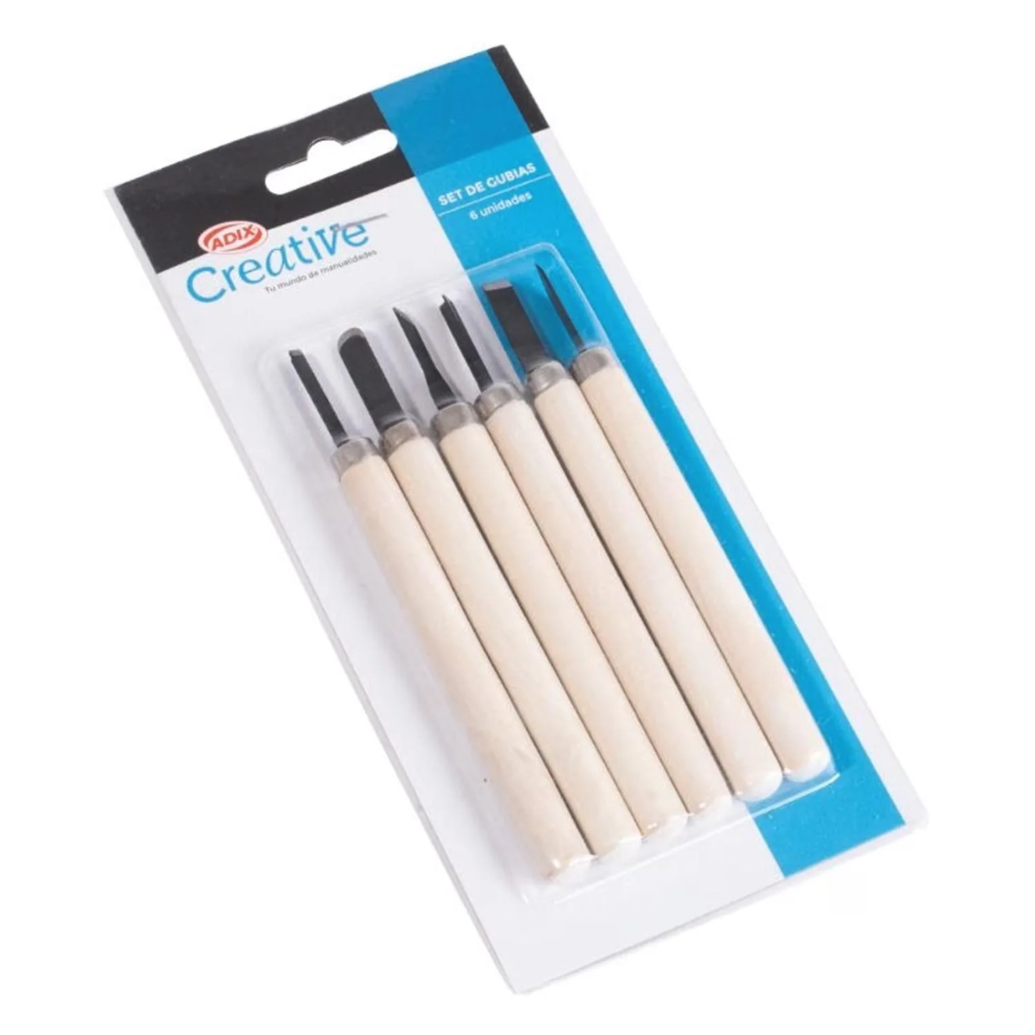 Gubias de Madera Adix 6 uds.