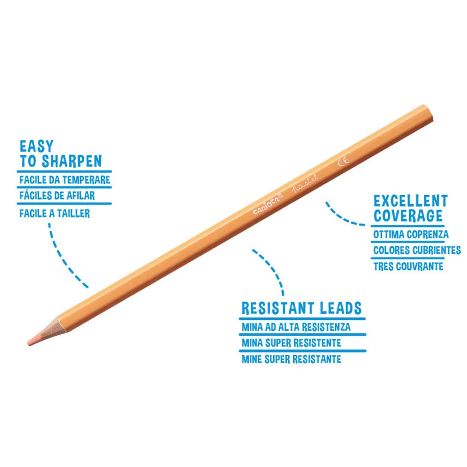 Lápices Carioca Pastel 12 Colores