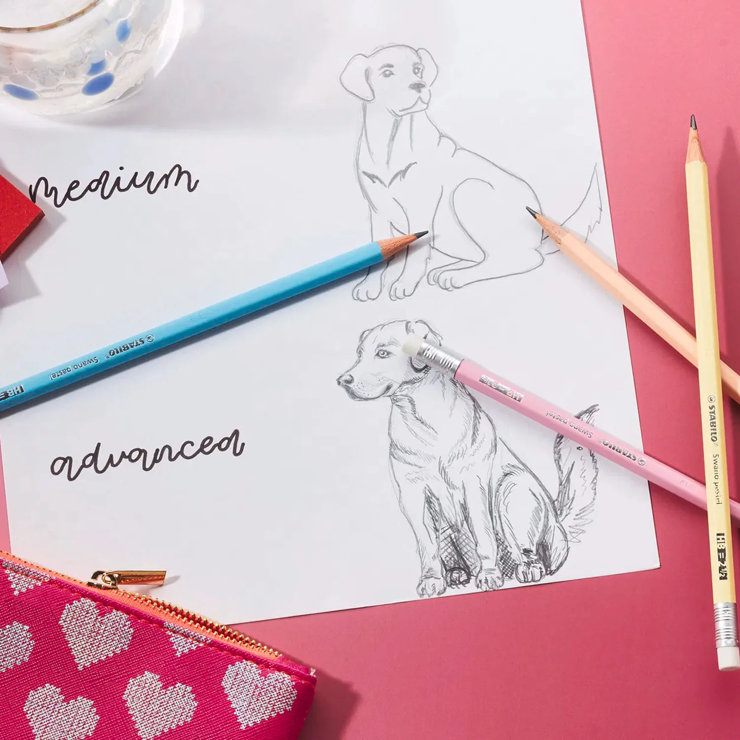 Lápiz Grafito Stabilo Swano Colores Pastel