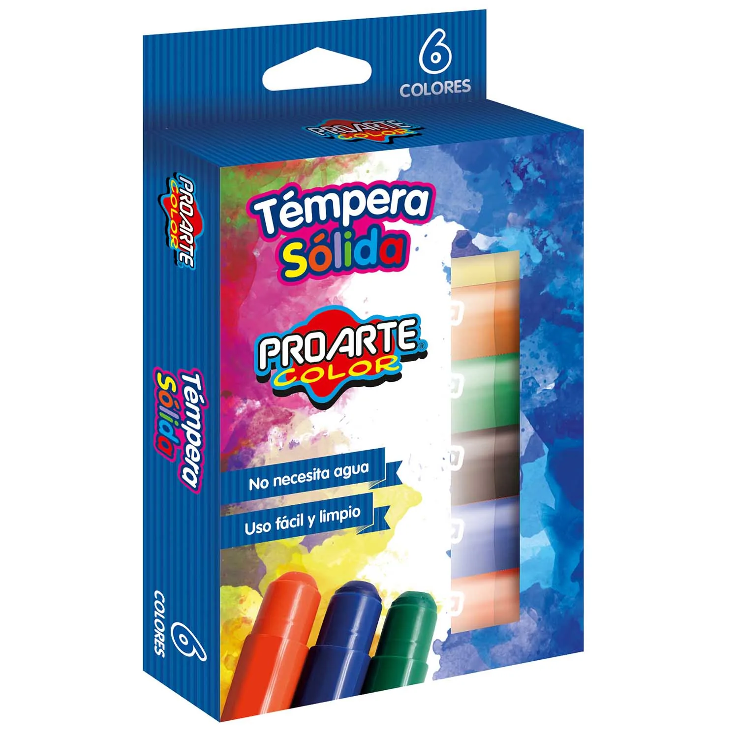 [30848-K] Tempera Proarte Sólida 6 Colores