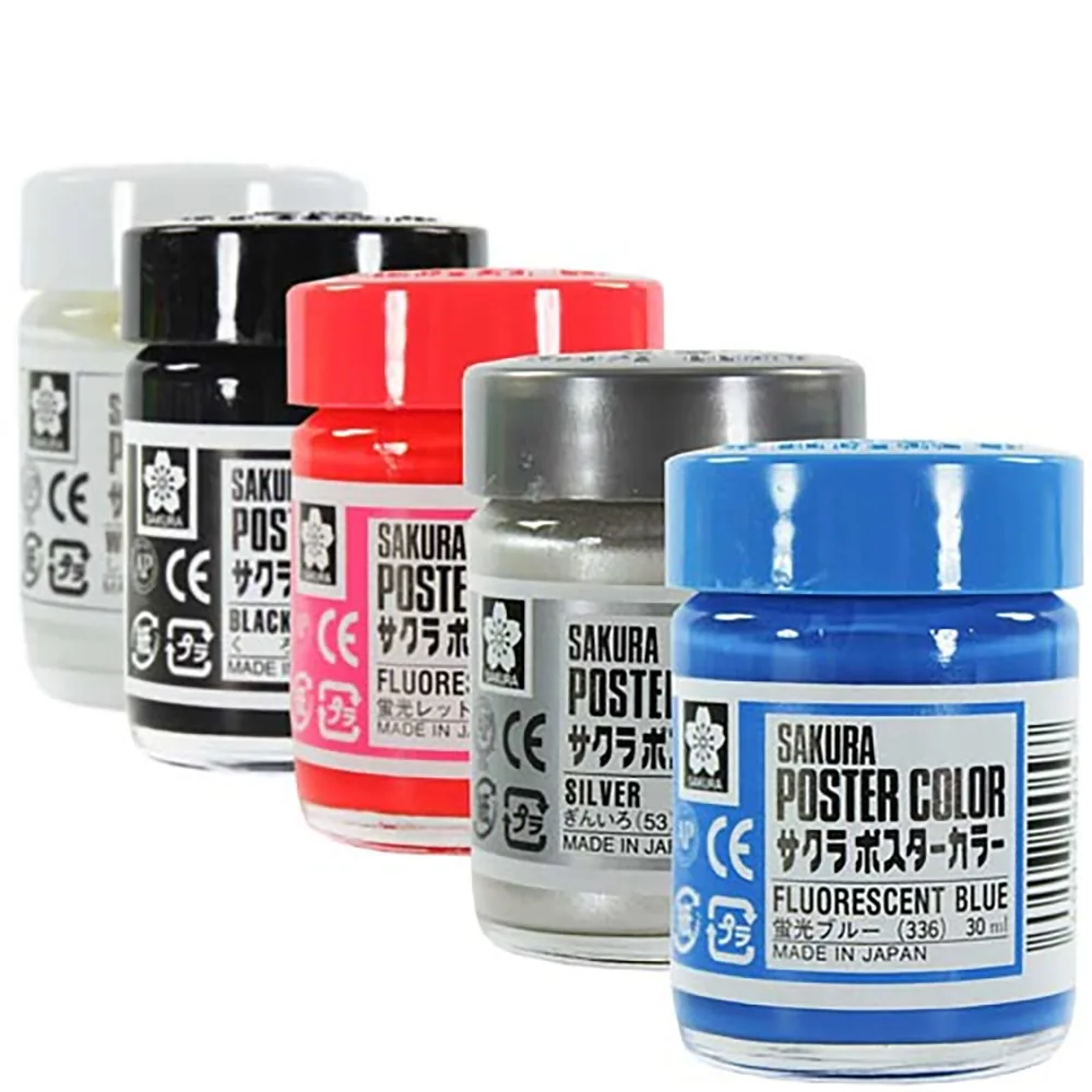 [PW30#12] Témpera Profesional Poster Color Sakura 30ml (Café)