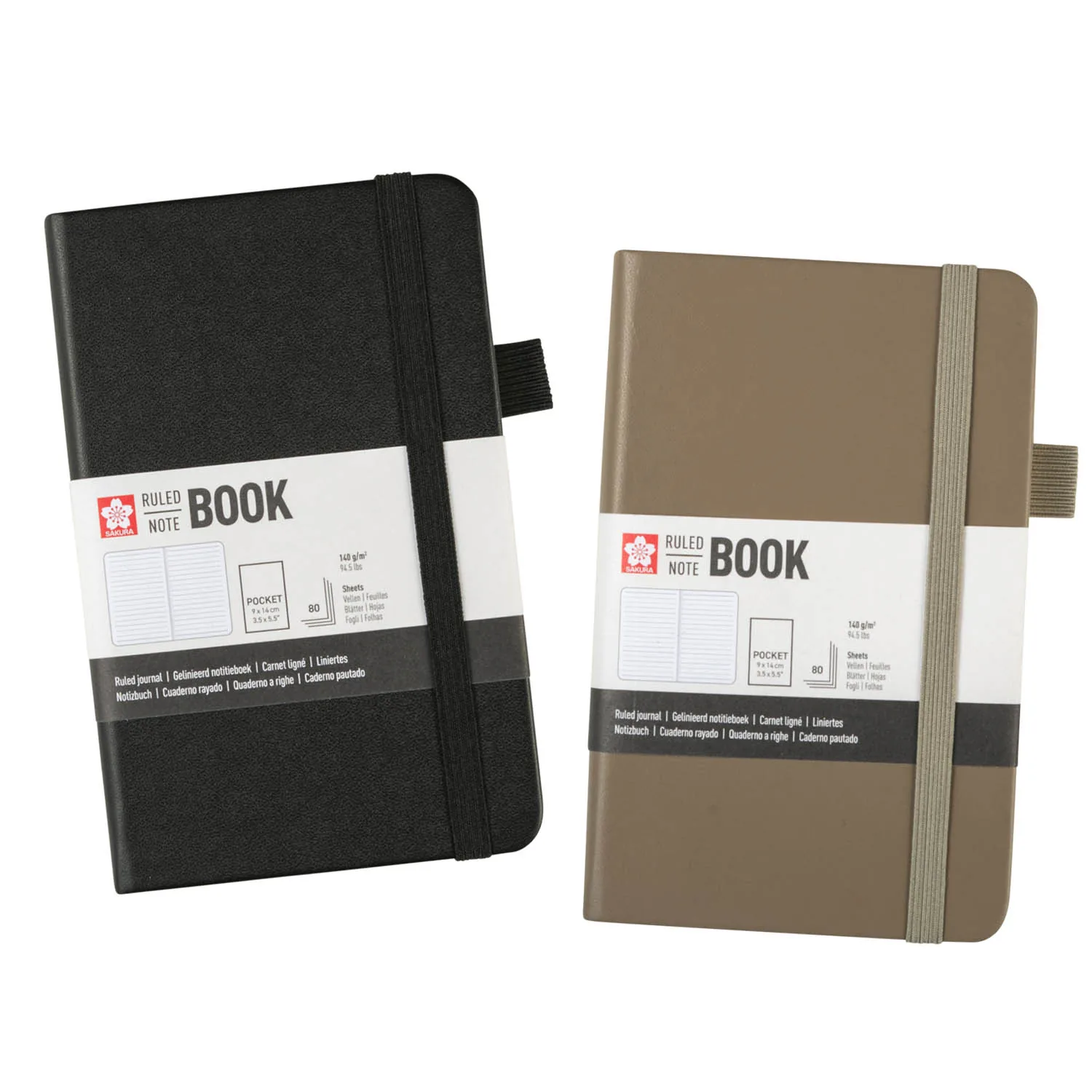 Libreta Sakura Hoja Crema con Lineas 9x14cm