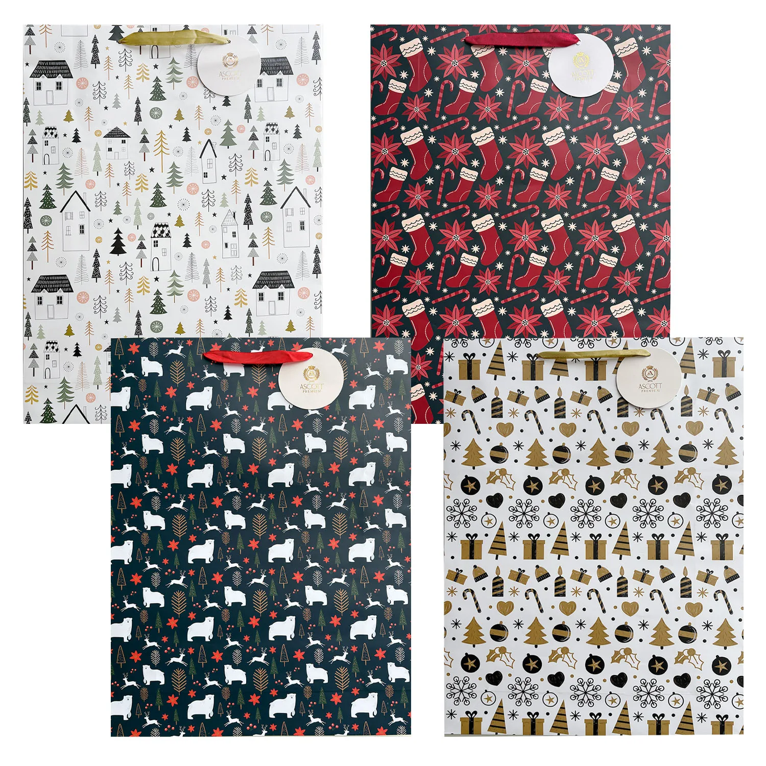 [37786-4] Bolsa de Regalo Proarte Navidad Extra Grande (33x46cm)